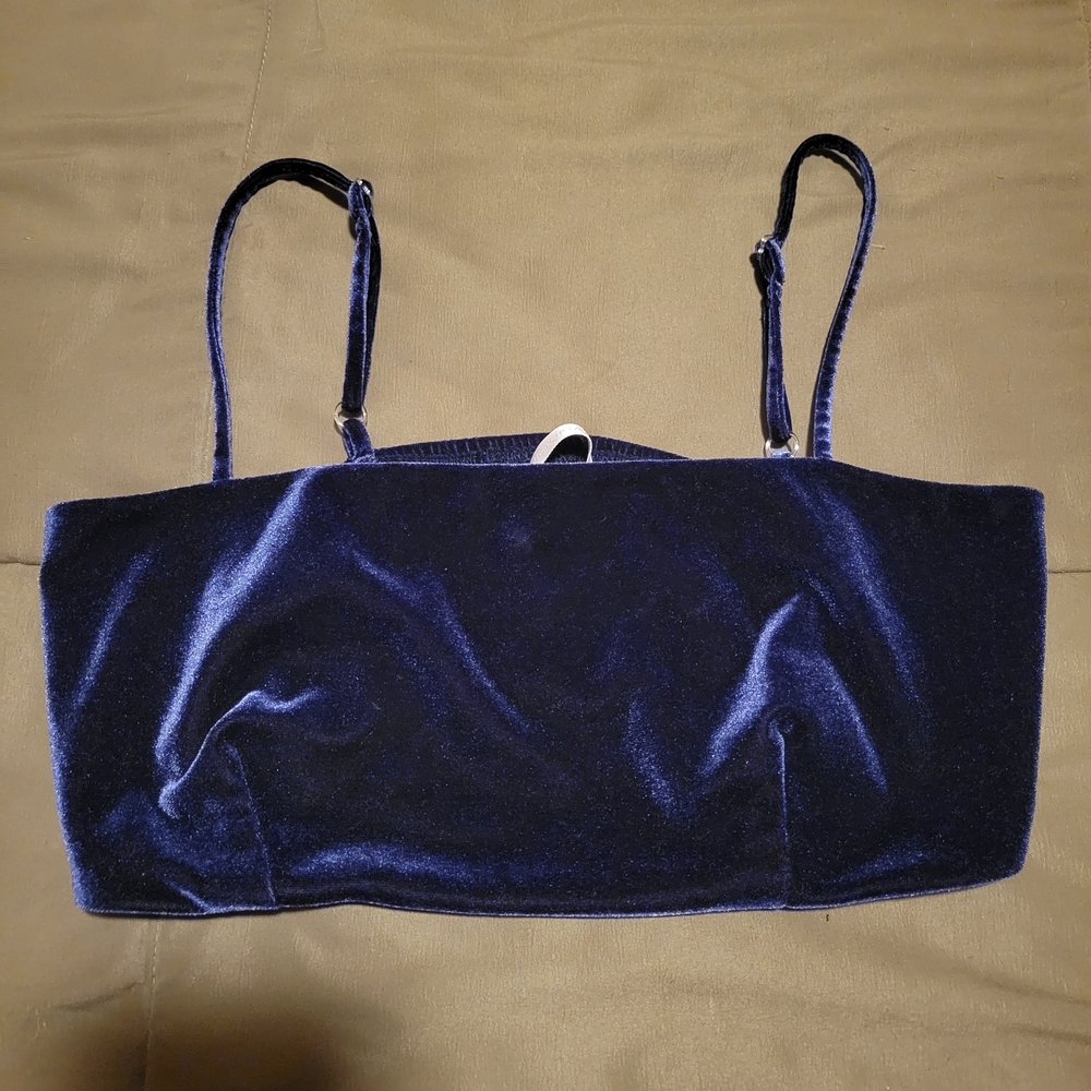 Victoria's Secret Midnight Blue Velvet Top